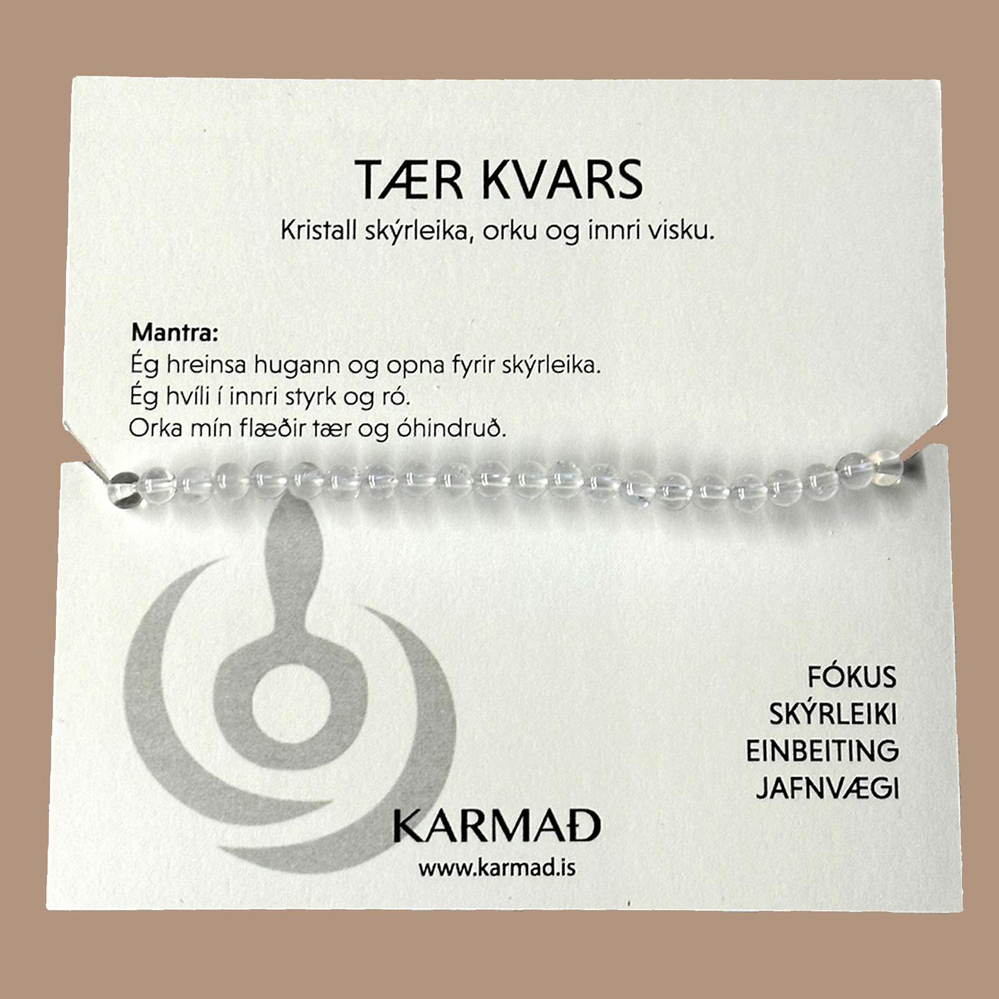 Möntrukristall - Armbönd